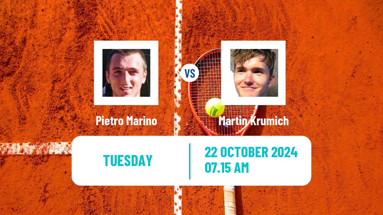 Tennis ITF M25 Santa Margherita Di Pula 12 Men Pietro Marino - Martin Krumich