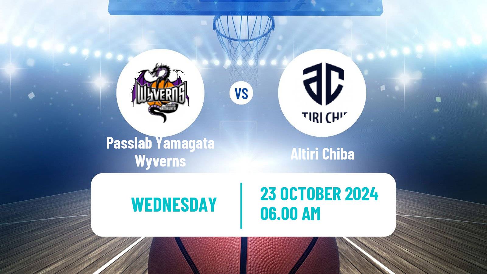 Basketball Japan B2 League Basketball Passlab Yamagata Wyverns - Altiri Chiba