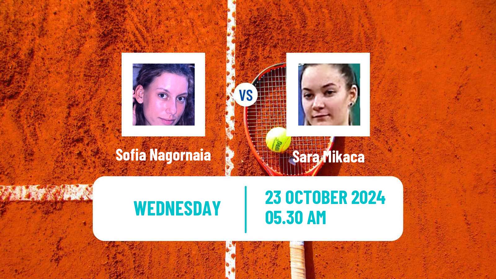 Tennis ITF W15 Bol 4 Women Sofia Nagornaia - Sara Mikaca