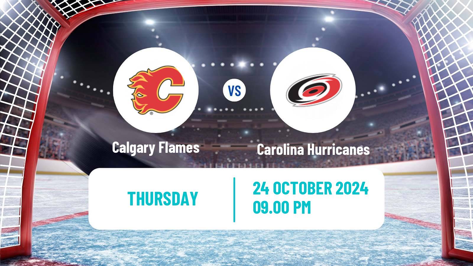 Hockey NHL Calgary Flames - Carolina Hurricanes