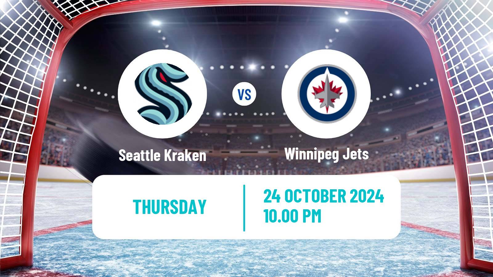 Hockey NHL Seattle Kraken - Winnipeg Jets