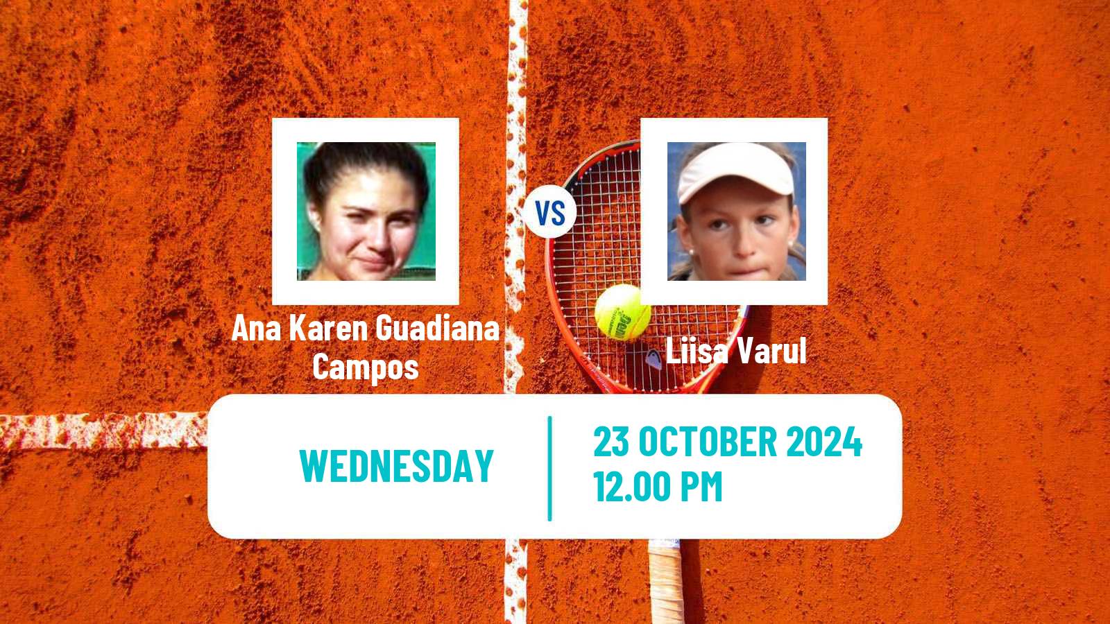 Tennis ITF W15 Huamantla 2 Women Ana Karen Guadiana Campos - Liisa Varul