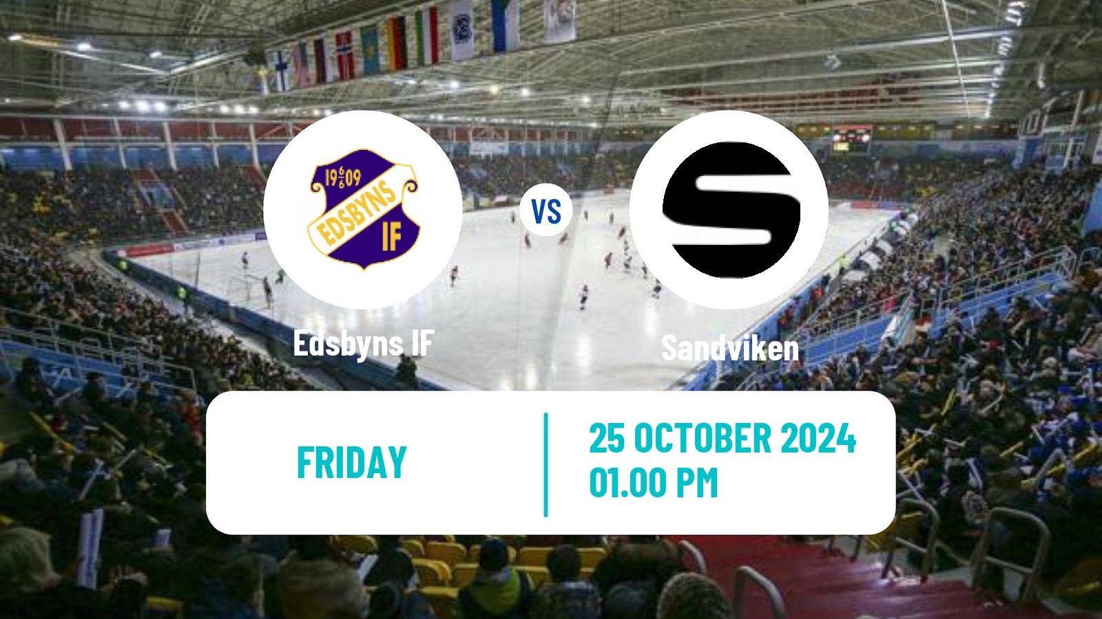 Bandy Swedish Elitserien Bandy Edsbyns IF - Sandviken