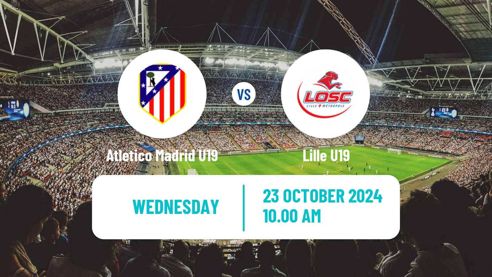 Soccer UEFA Youth League Atletico Madrid U19 - Lille U19