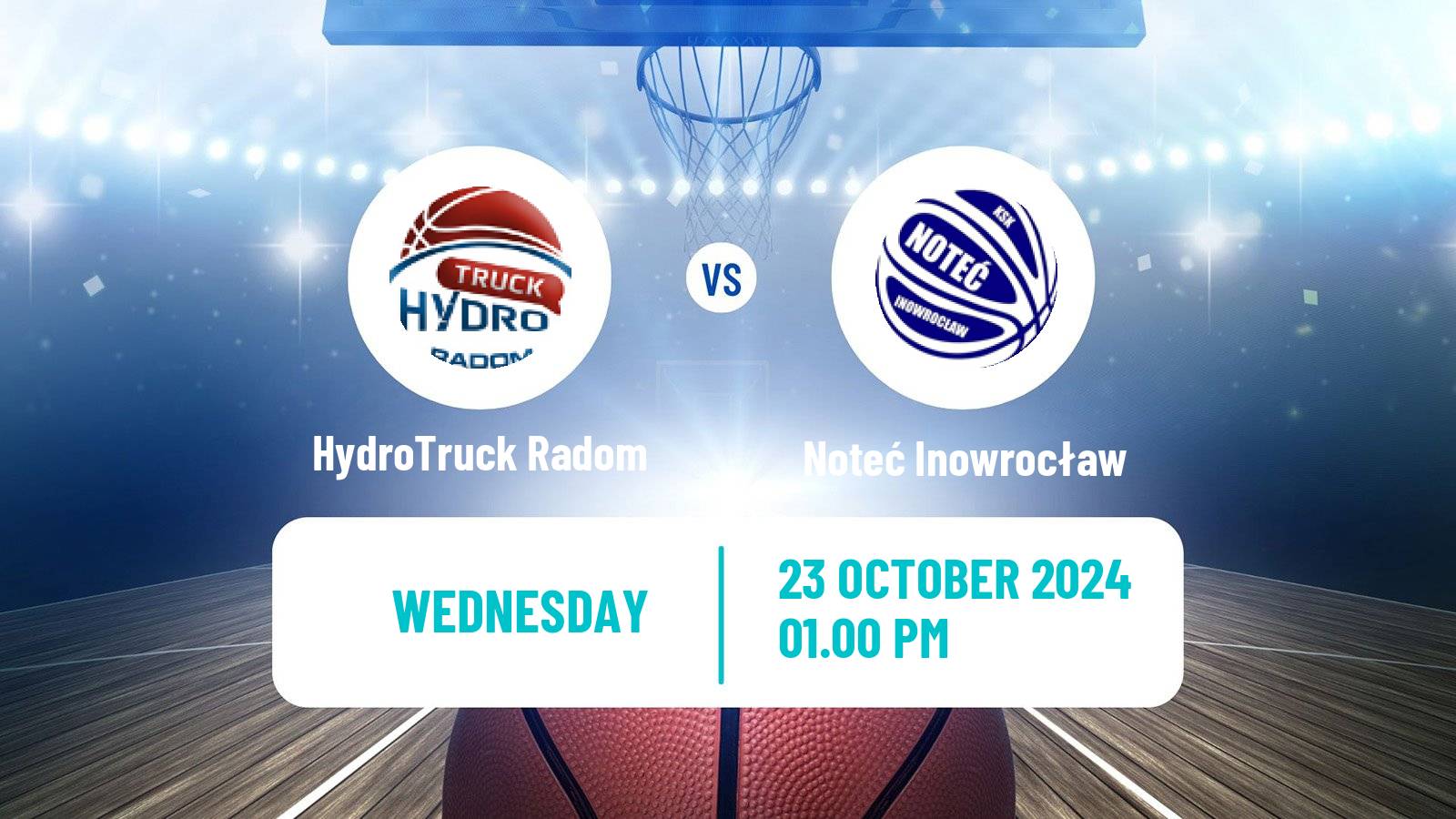 Basketball Polish 1 Liga Basketball HydroTruck Radom - Noteć Inowrocław