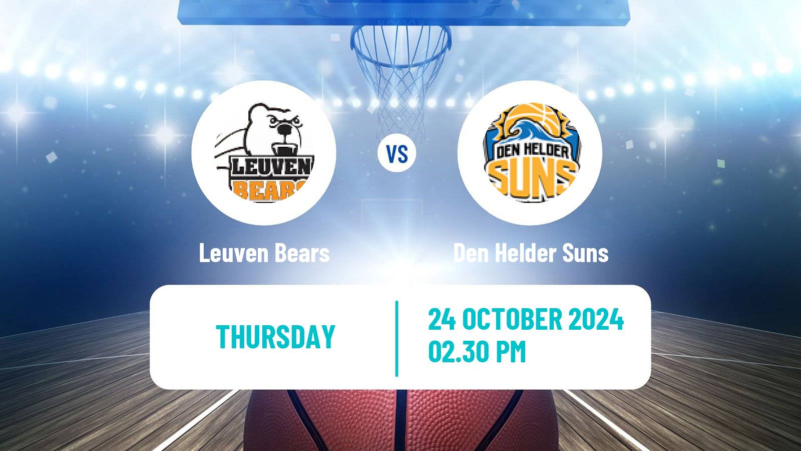 Basketball BNXT League Leuven Bears - Den Helder Suns