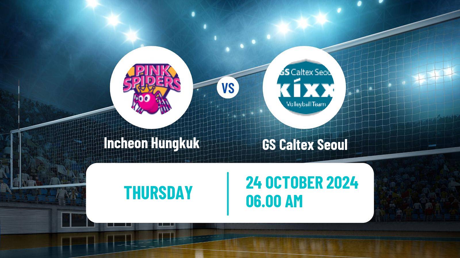 Volleyball South Korean V-League Women Incheon Hungkuk - GS Caltex Seoul