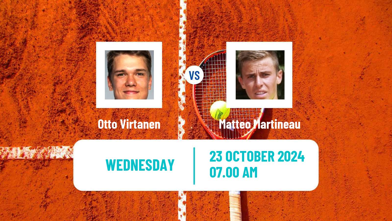 Tennis Brest Challenger Men Otto Virtanen - Matteo Martineau