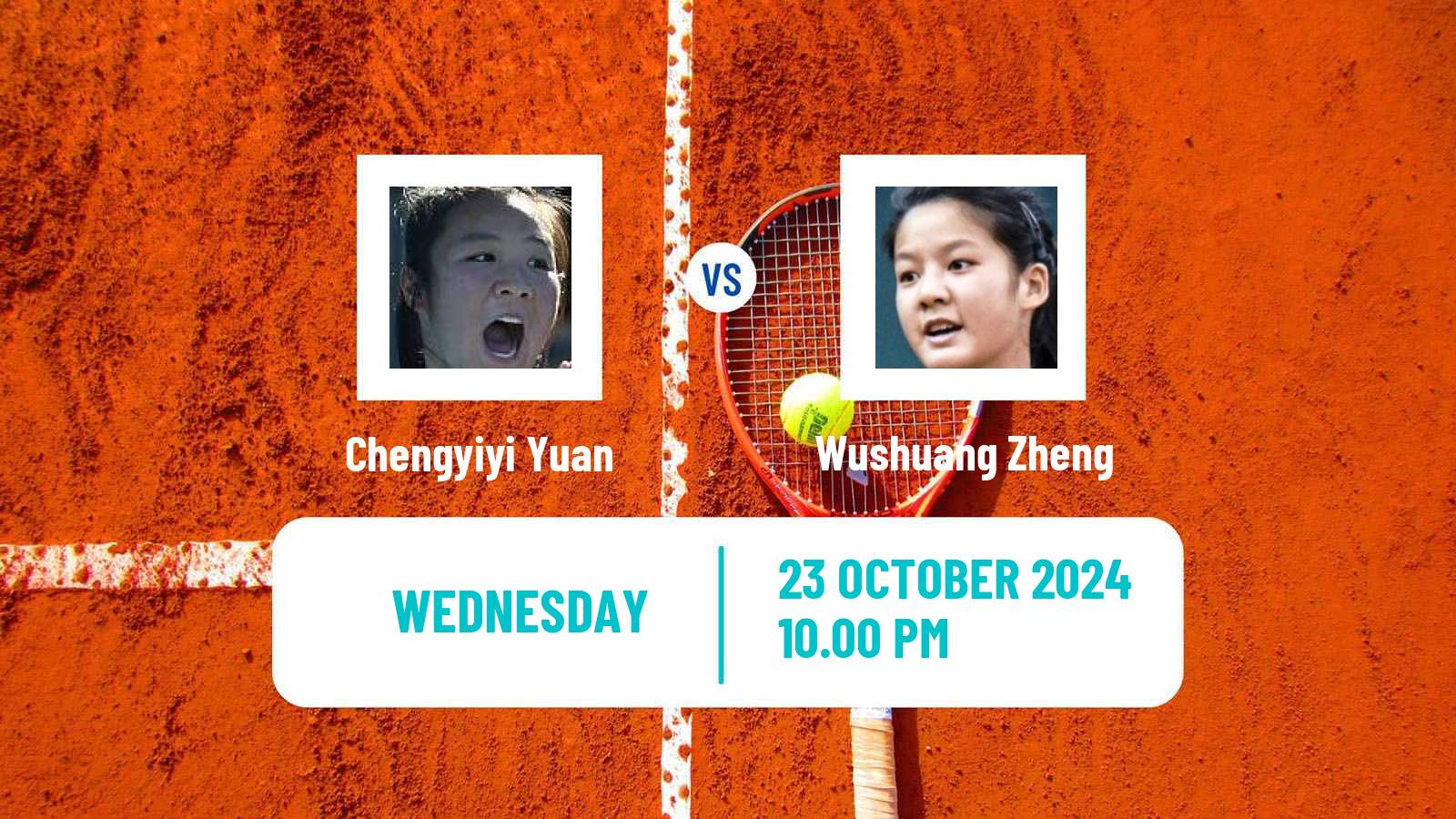 Tennis ITF W35 Qian Daohu Women Chengyiyi Yuan - Wushuang Zheng