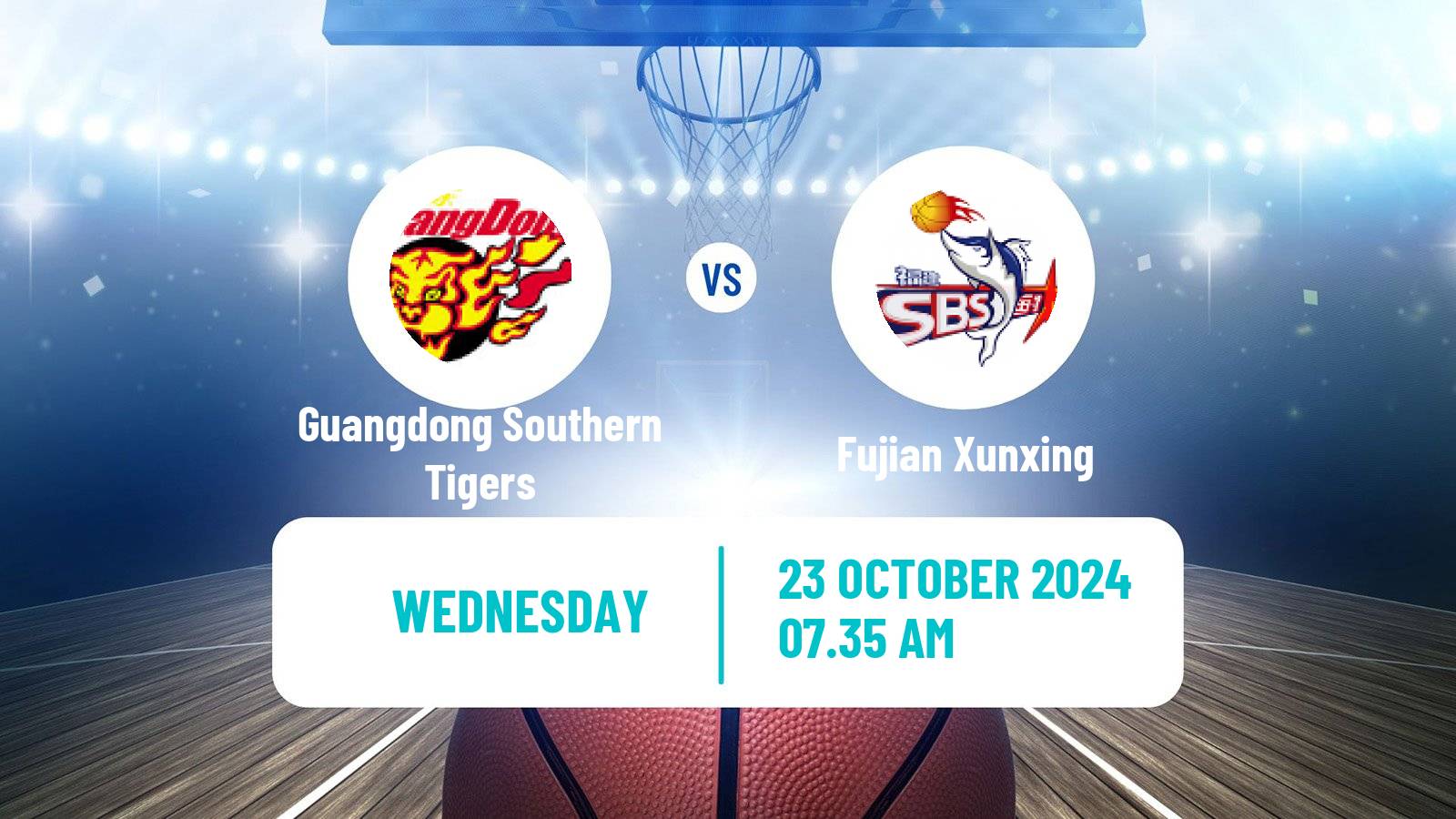 Basketball CBA Guangdong Southern Tigers - Fujian Xunxing