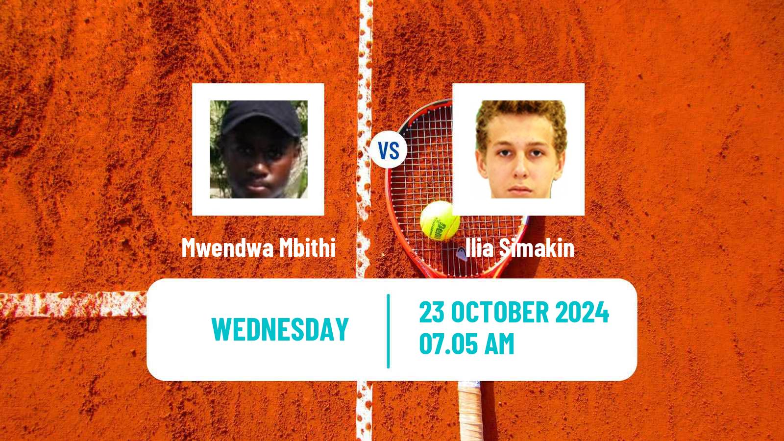 Tennis ITF M25 Sharm Elsheikh 4 Men Mwendwa Mbithi - Ilia Simakin