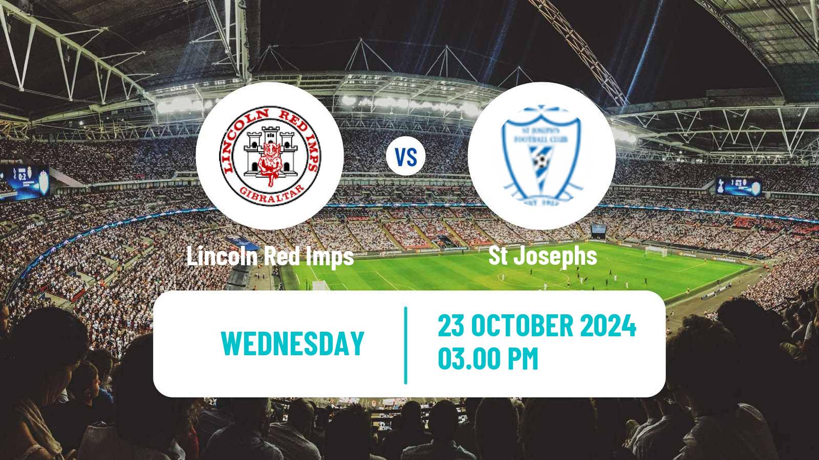 Soccer Gibraltar National League Lincoln Red Imps - St Josephs