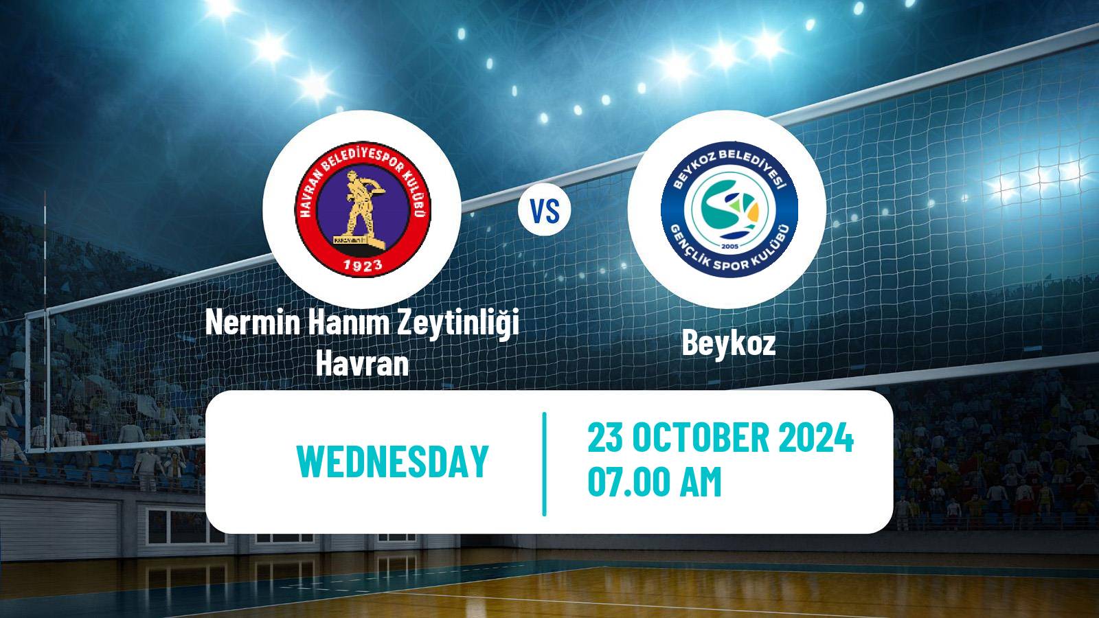 Volleyball Turkish 1 Ligi Volleyball Women Nermin Hanım Zeytinliği Havran - Beykoz