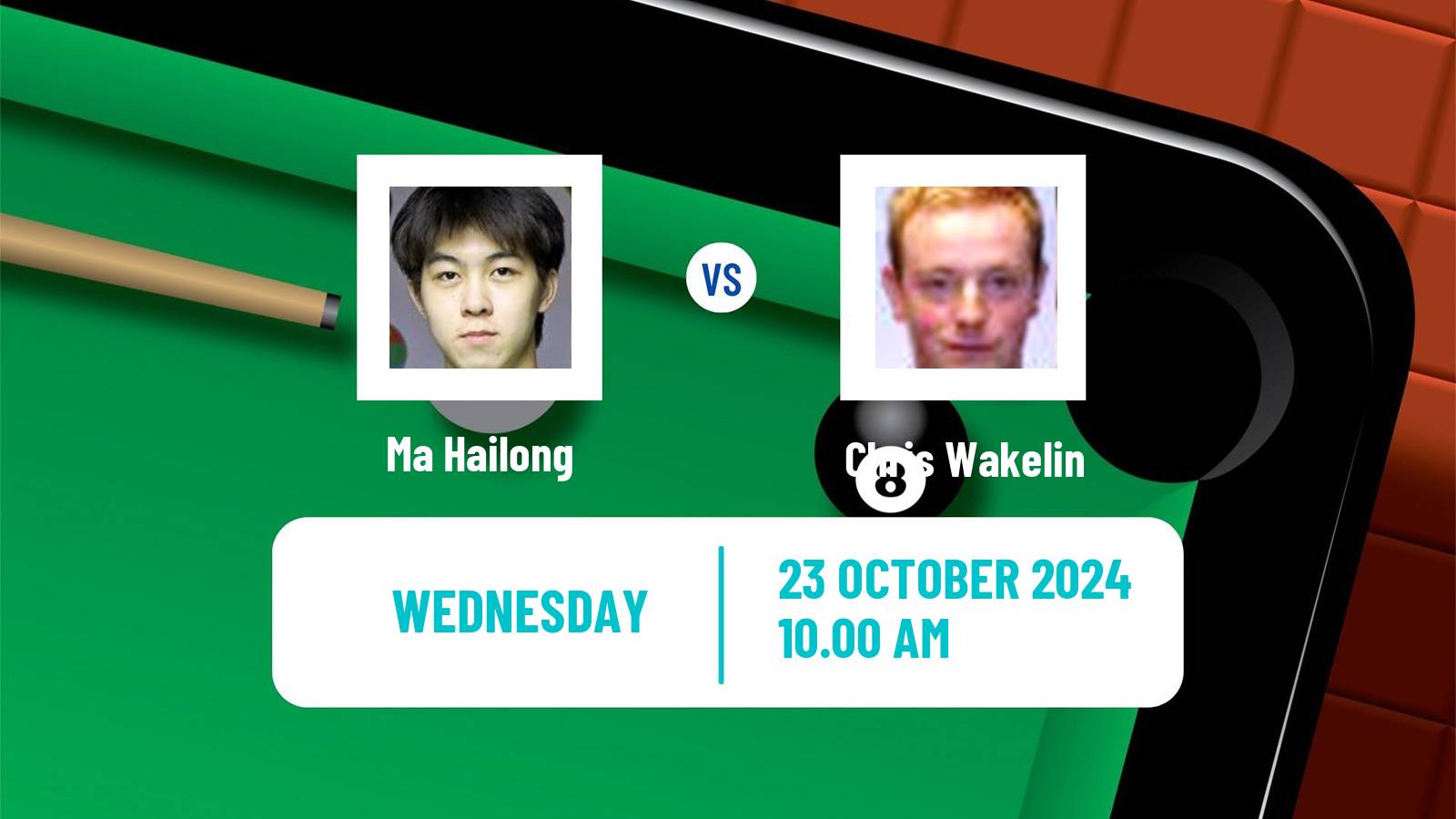 Snooker Northern Ireland Open Ma Hailong - Chris Wakelin