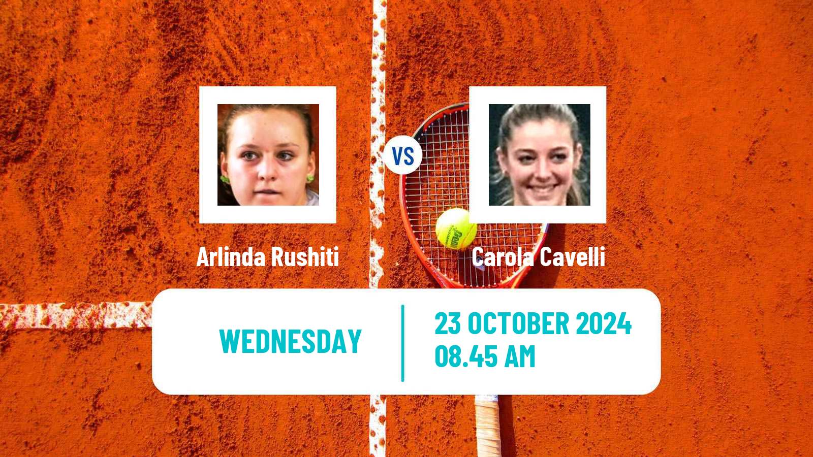 Tennis ITF W15 Sharm Elsheikh 15 Women Arlinda Rushiti - Carola Cavelli