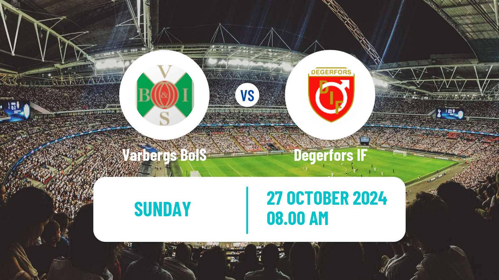 Soccer Swedish Superettan Varbergs BoIS - Degerfors