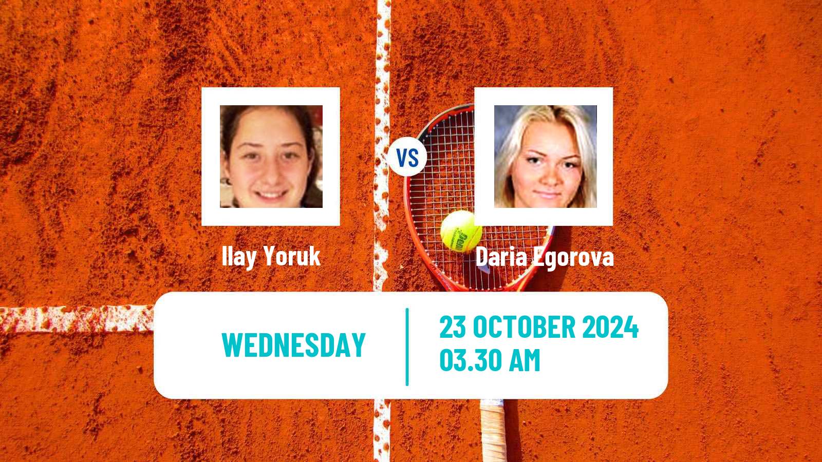 Tennis ITF W35 Kayseri Women Ilay Yoruk - Daria Egorova