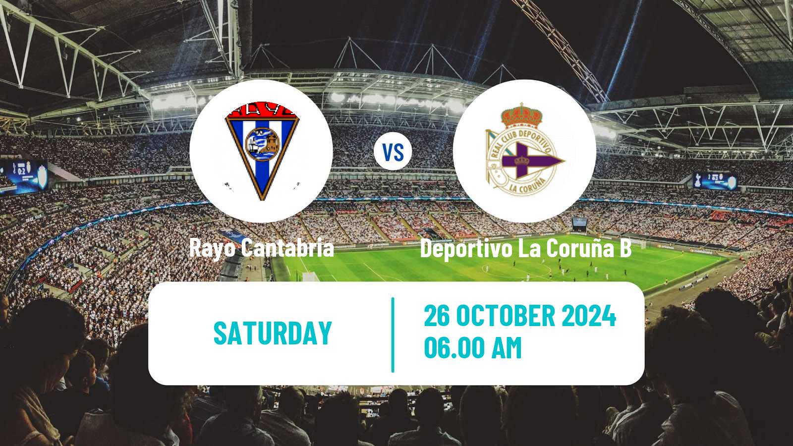 Soccer Spanish Segunda RFEF - Group 1 Rayo Cantabria - Deportivo La Coruña B