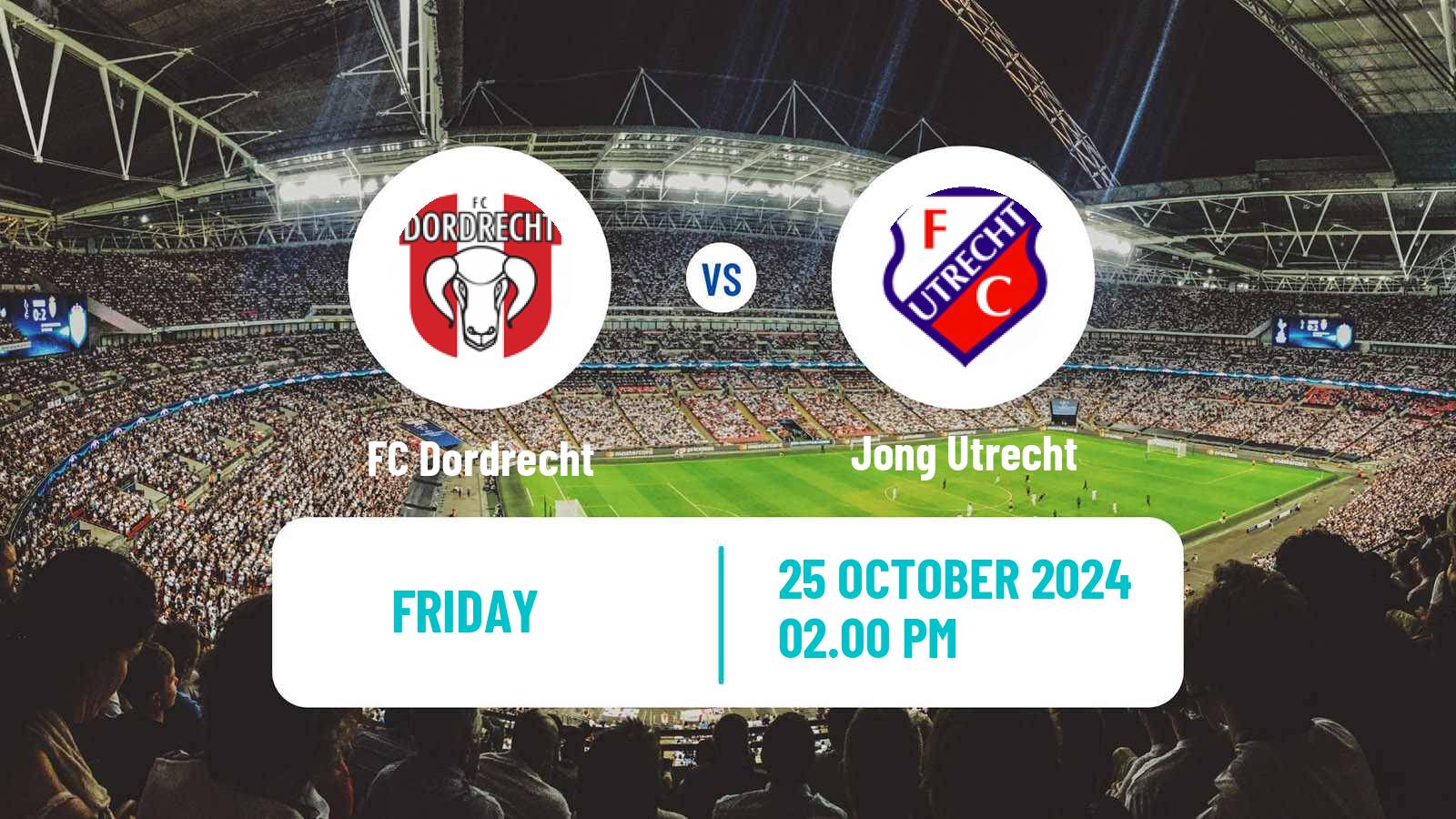 Soccer Dutch Eerste Divisie Dordrecht - Jong Utrecht