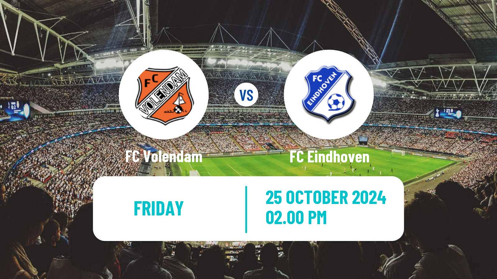 Soccer Dutch Eerste Divisie Volendam - FC Eindhoven