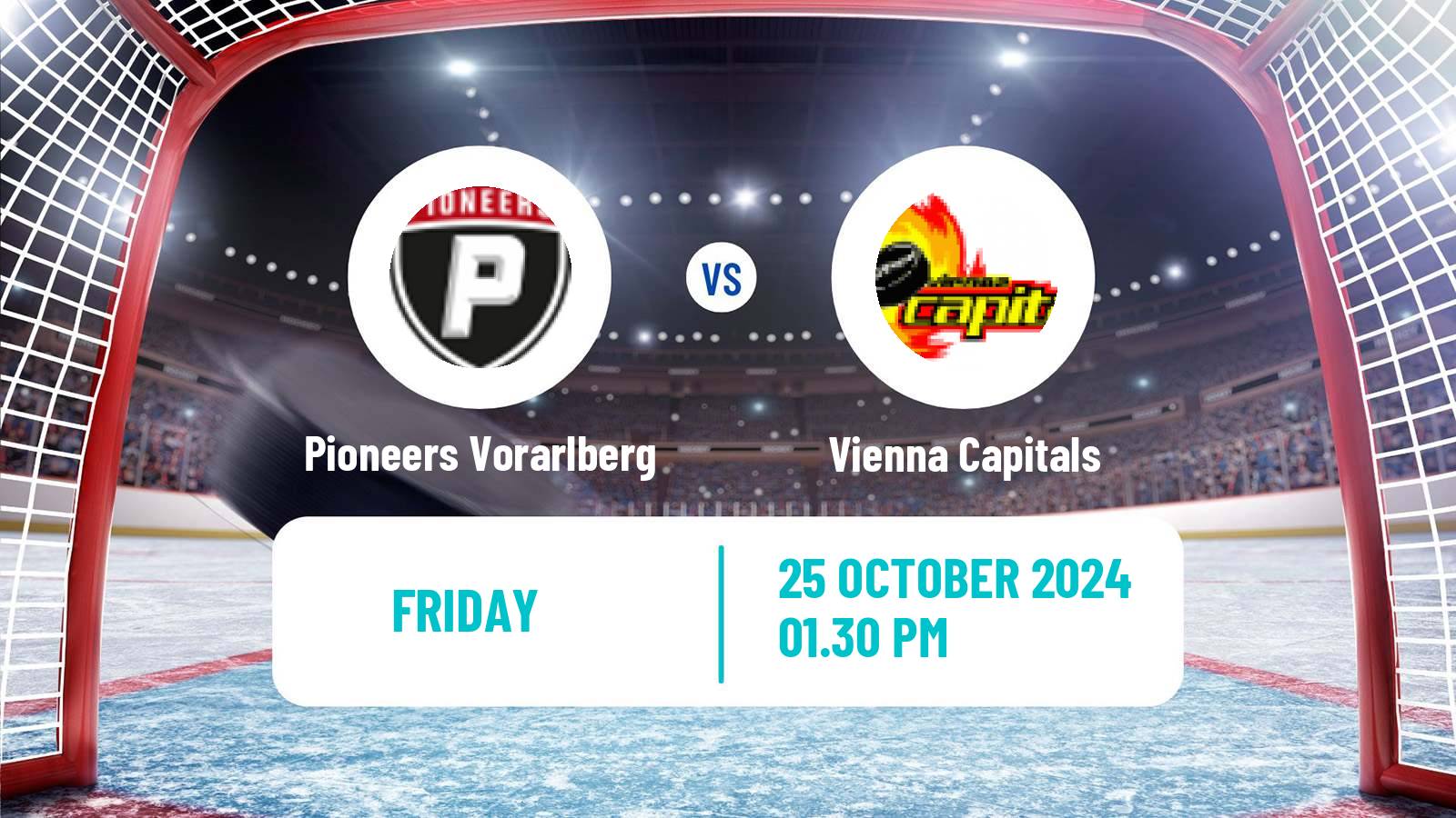 Hockey Austrian Ice Hockey League Pioneers Vorarlberg - Vienna Capitals