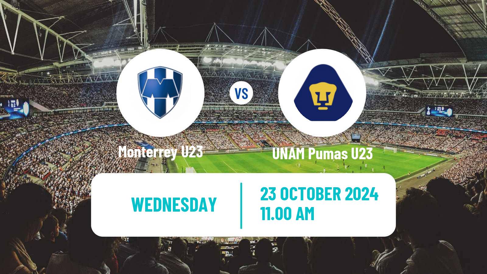 Soccer Mexican Liga MX U23 Monterrey U23 - UNAM Pumas U23