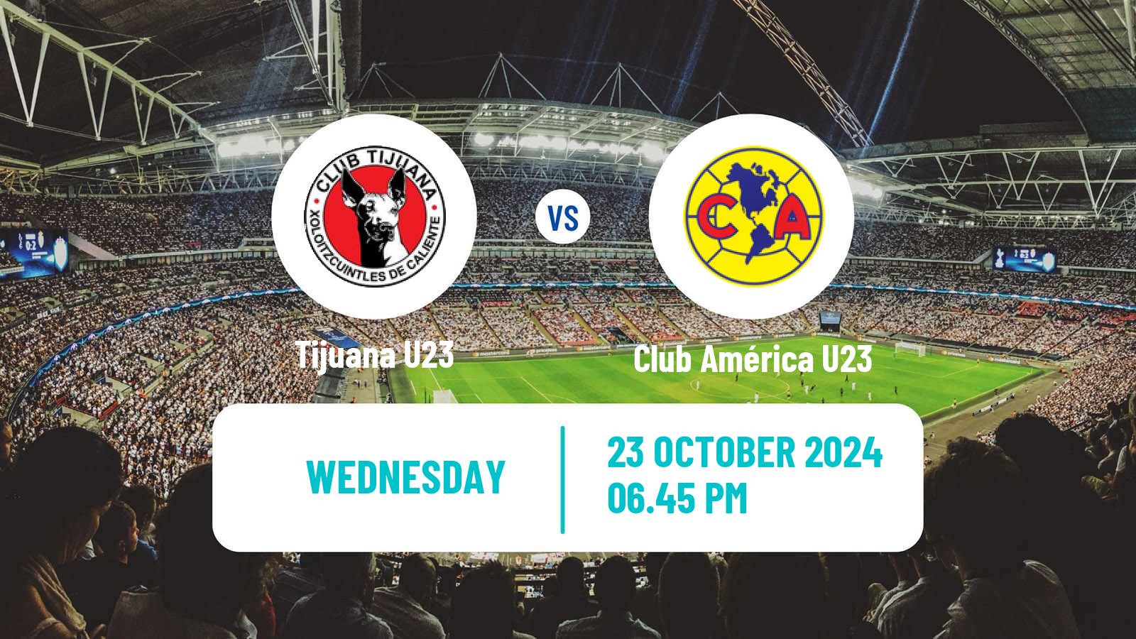 Soccer Mexican Liga MX U23 Tijuana U23 - Club América U23