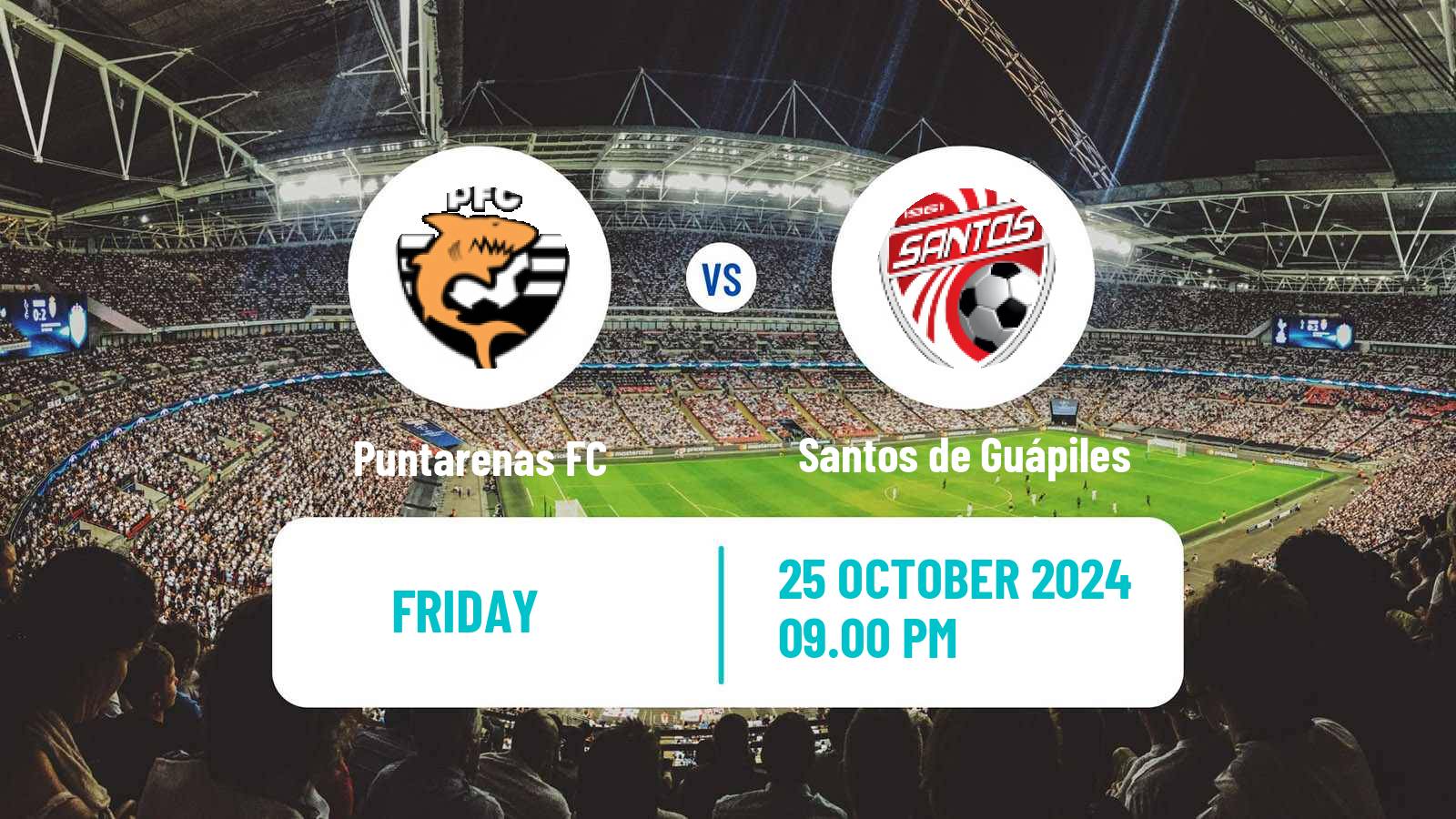 Soccer Costa Rican Primera Division Puntarenas FC - Santos de Guápiles