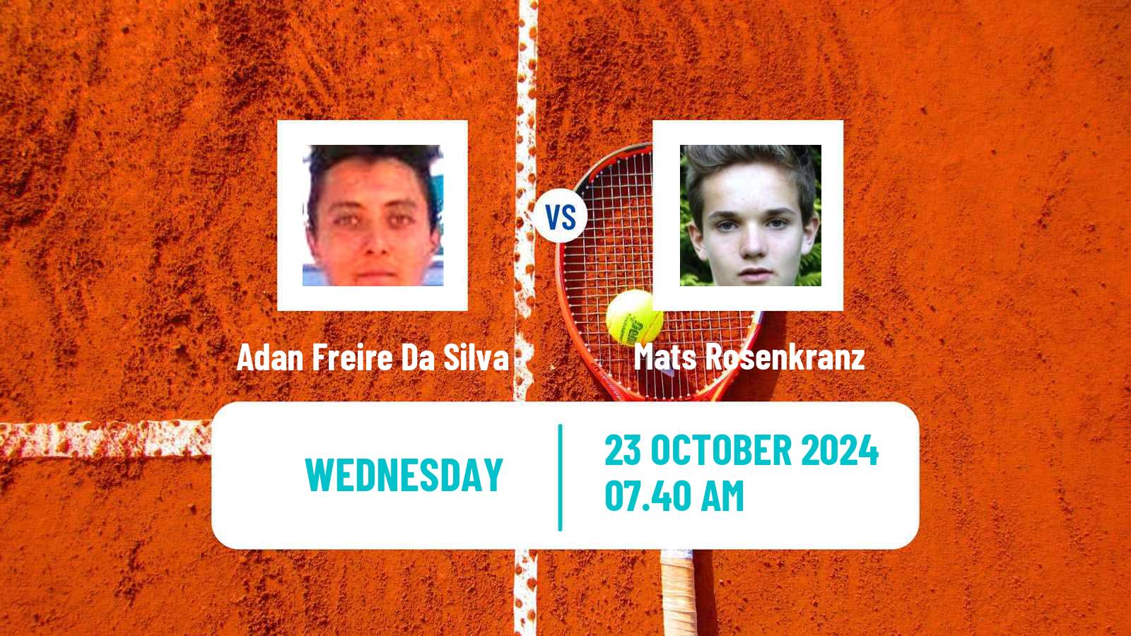 Tennis ITF M25 Sarreguemines Men Adan Freire Da Silva - Mats Rosenkranz