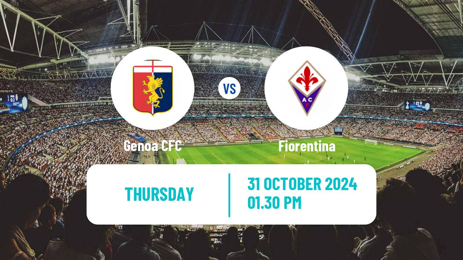 Soccer Italian Serie A Genoa - Fiorentina