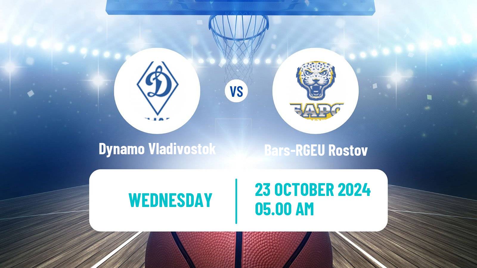 Basketball Russian Cup Basketball Dynamo Vladivostok - Bars-RGEU Rostov