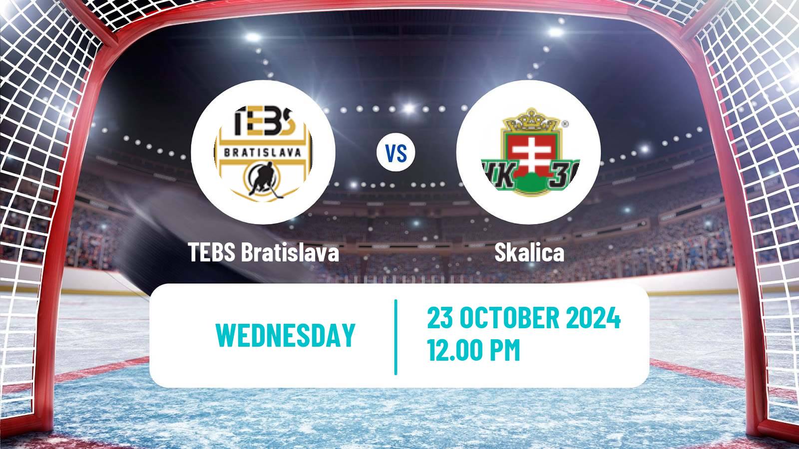 Hockey Slovak 1 Liga Hockey TEBS Bratislava - Skalica