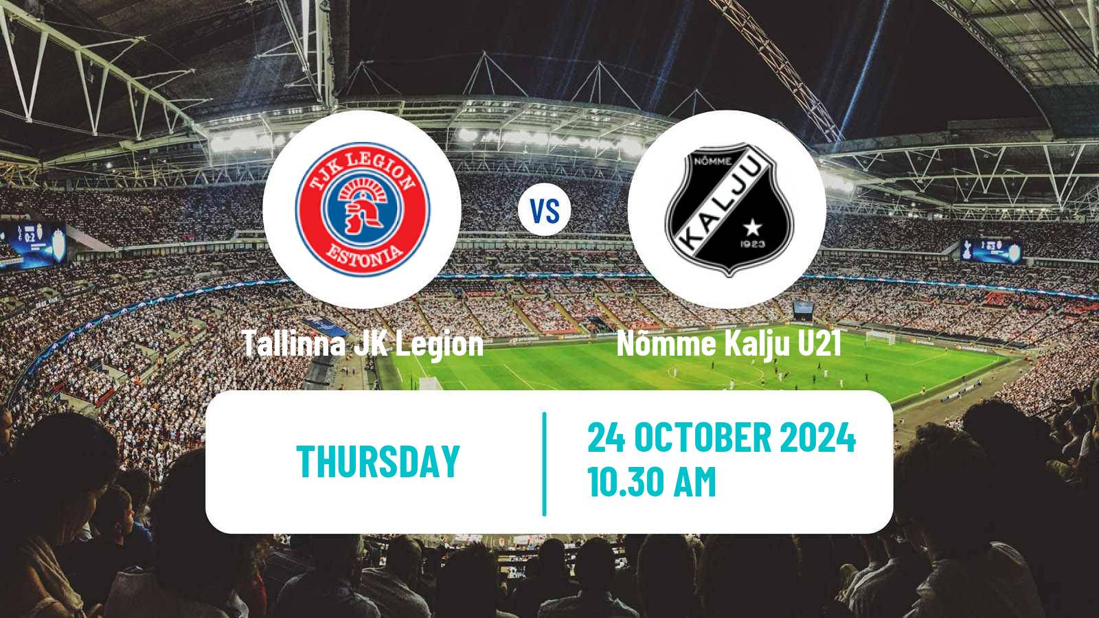 Soccer Estonian Esiliiga B Tallinna JK Legion - Nõmme Kalju U21