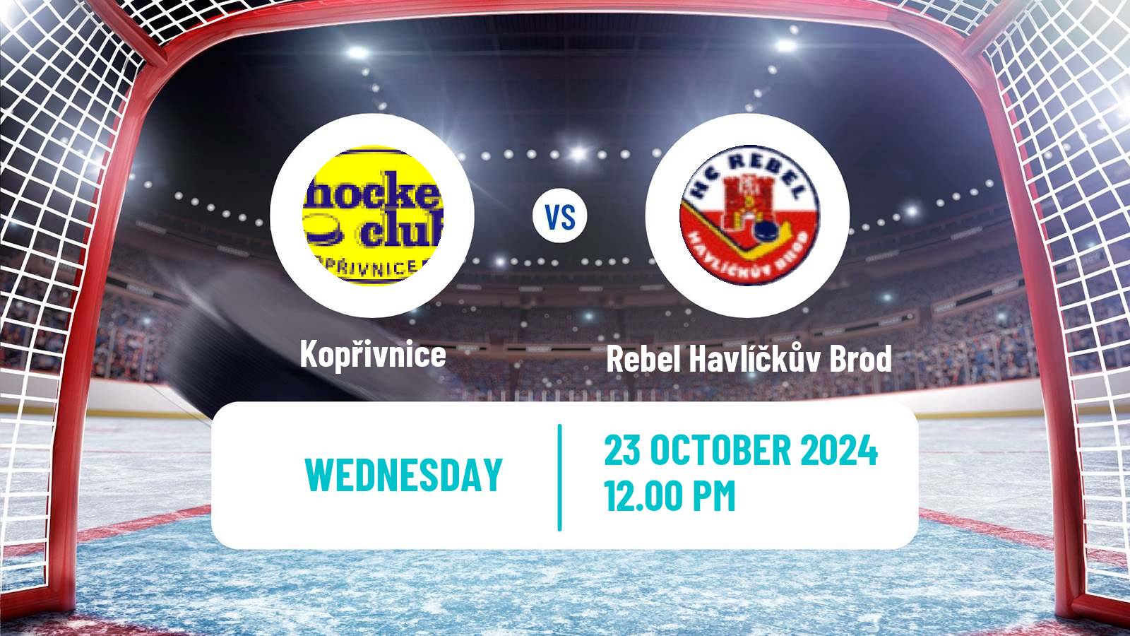 Hockey Czech 2 Liga Hockey East Kopřivnice - Rebel Havlíčkův Brod