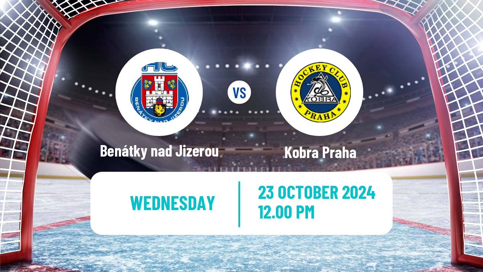 Hockey Czech 2 Liga Hockey West Benátky nad Jizerou - Kobra Praha