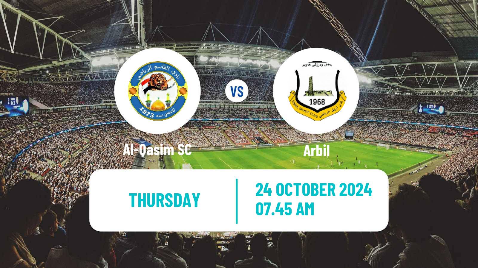 Soccer Iraqi Premier League Al-Qasim - Arbil