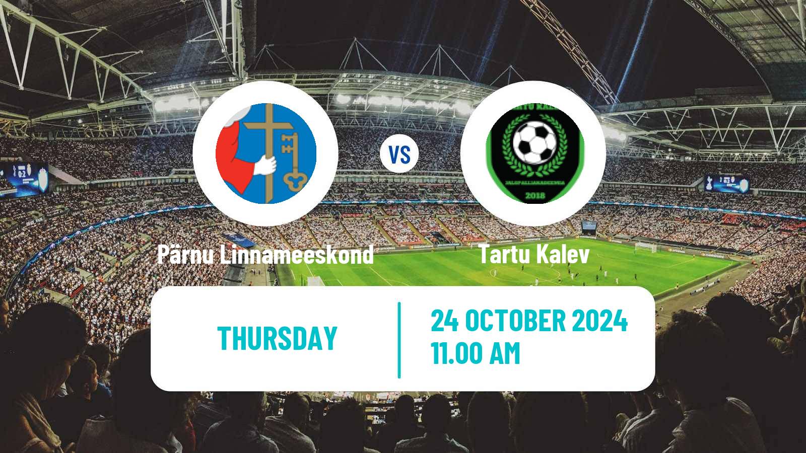 Soccer Estonian Esiliiga B Pärnu Linnameeskond - Tartu Kalev