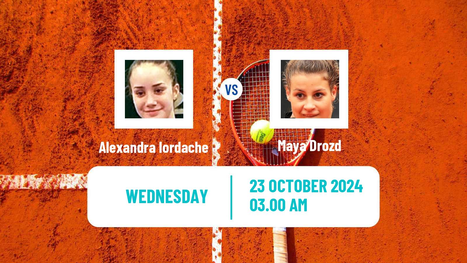 Tennis ITF W15 Sharm Elsheikh 15 Women Alexandra Iordache - Maya Drozd