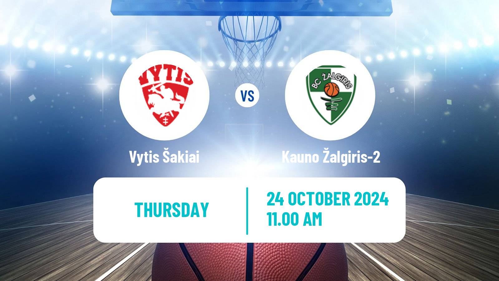 Basketball Lietuvos NKL Vytis Šakiai - Kauno Žalgiris-2