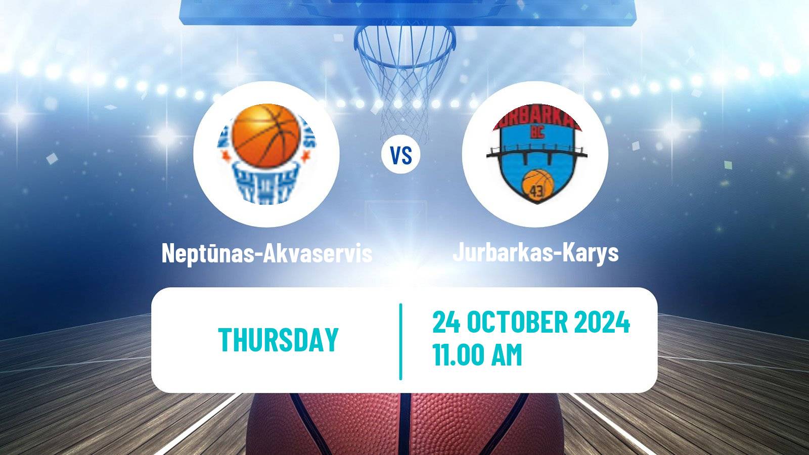 Basketball Lietuvos NKL Neptūnas-Akvaservis - Jurbarkas-Karys