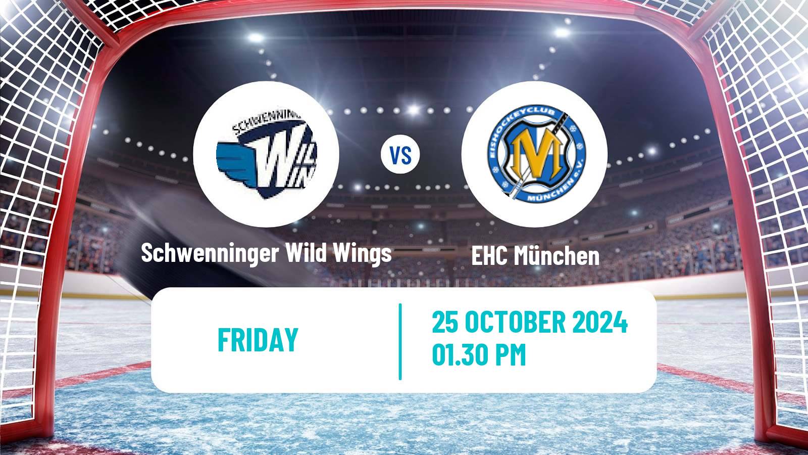 Hockey German Ice Hockey League Schwenninger Wild Wings - EHC München