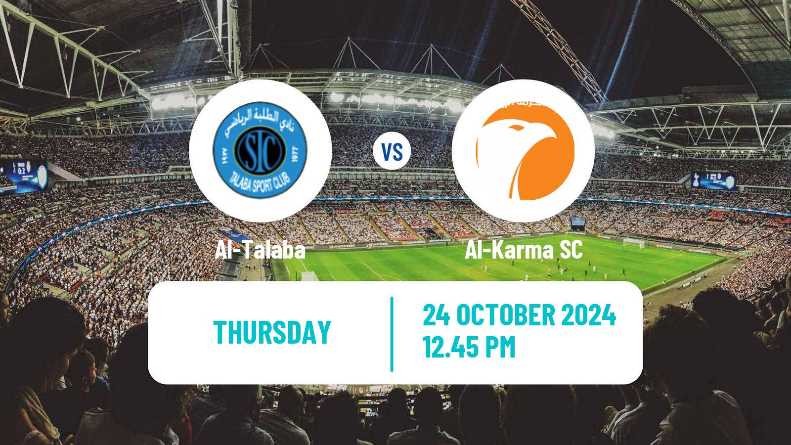 Soccer Iraqi Premier League Al-Talaba - Al-Karma