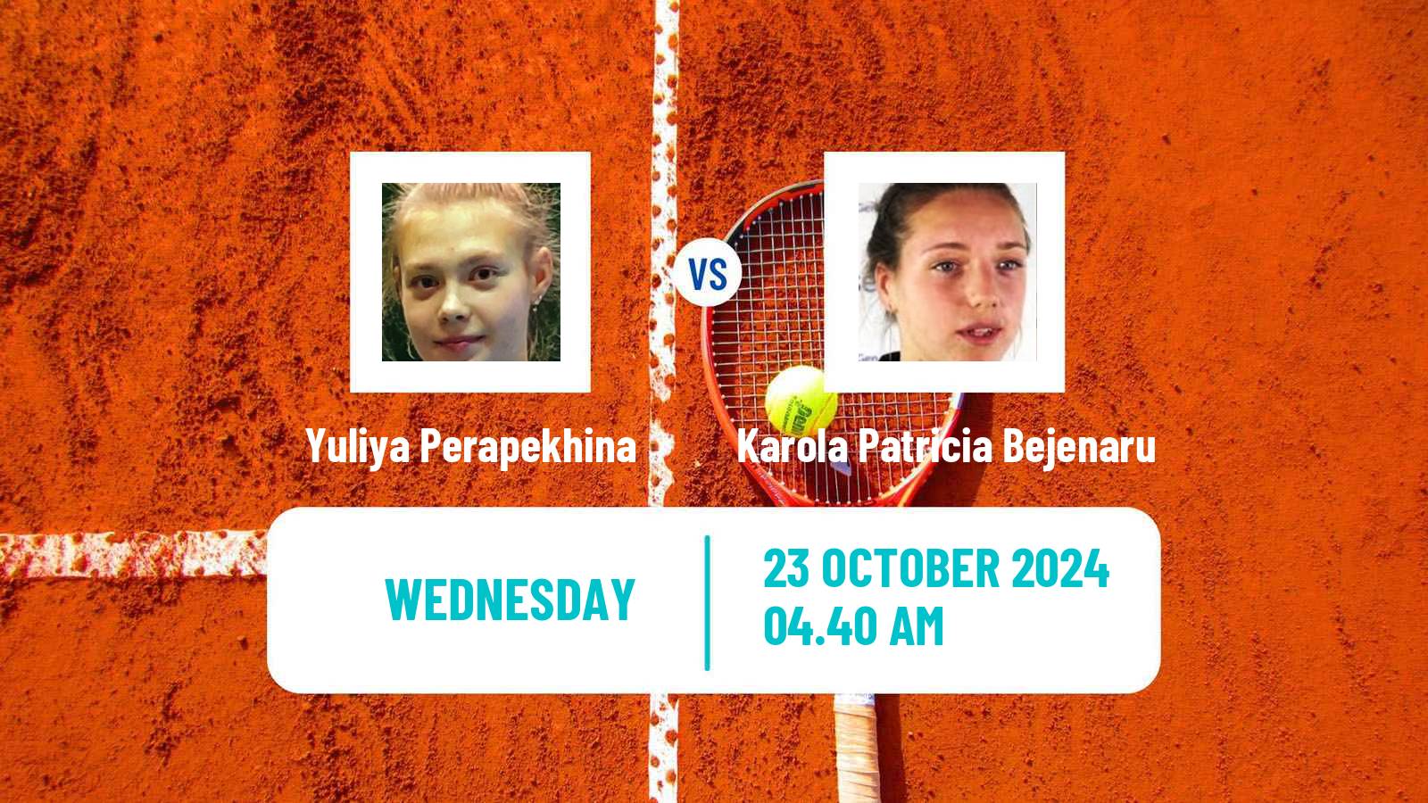 Tennis ITF W15 Sharm Elsheikh 15 Women Yuliya Perapekhina - Karola Patricia Bejenaru