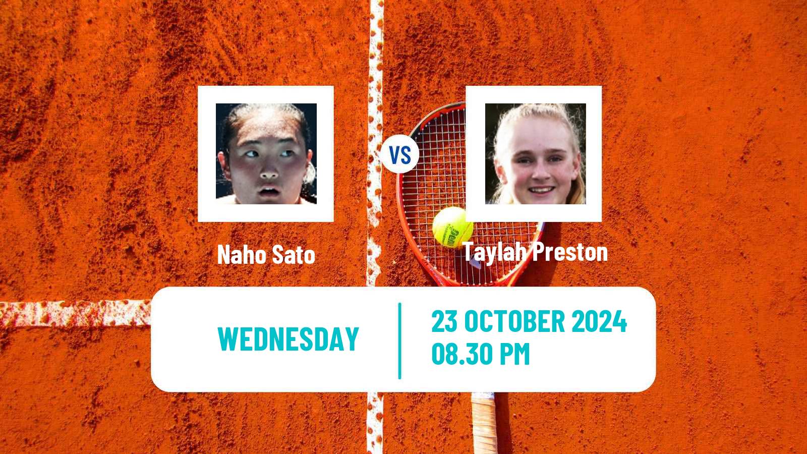 Tennis ITF W75 Playford Women Naho Sato - Taylah Preston