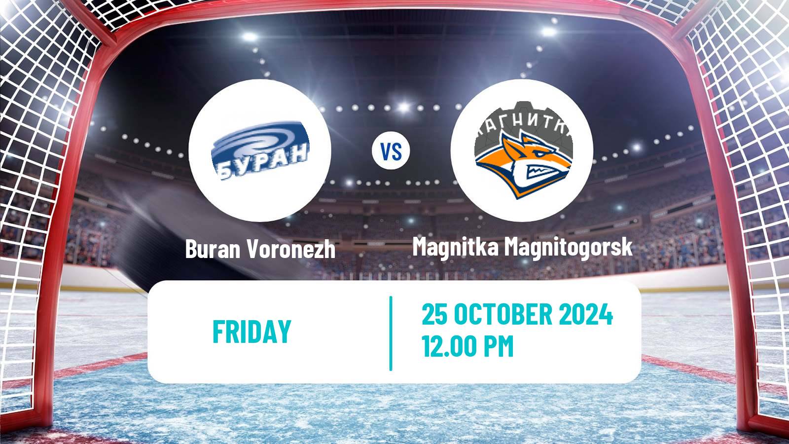 Hockey VHL Buran Voronezh - Magnitka Magnitogorsk