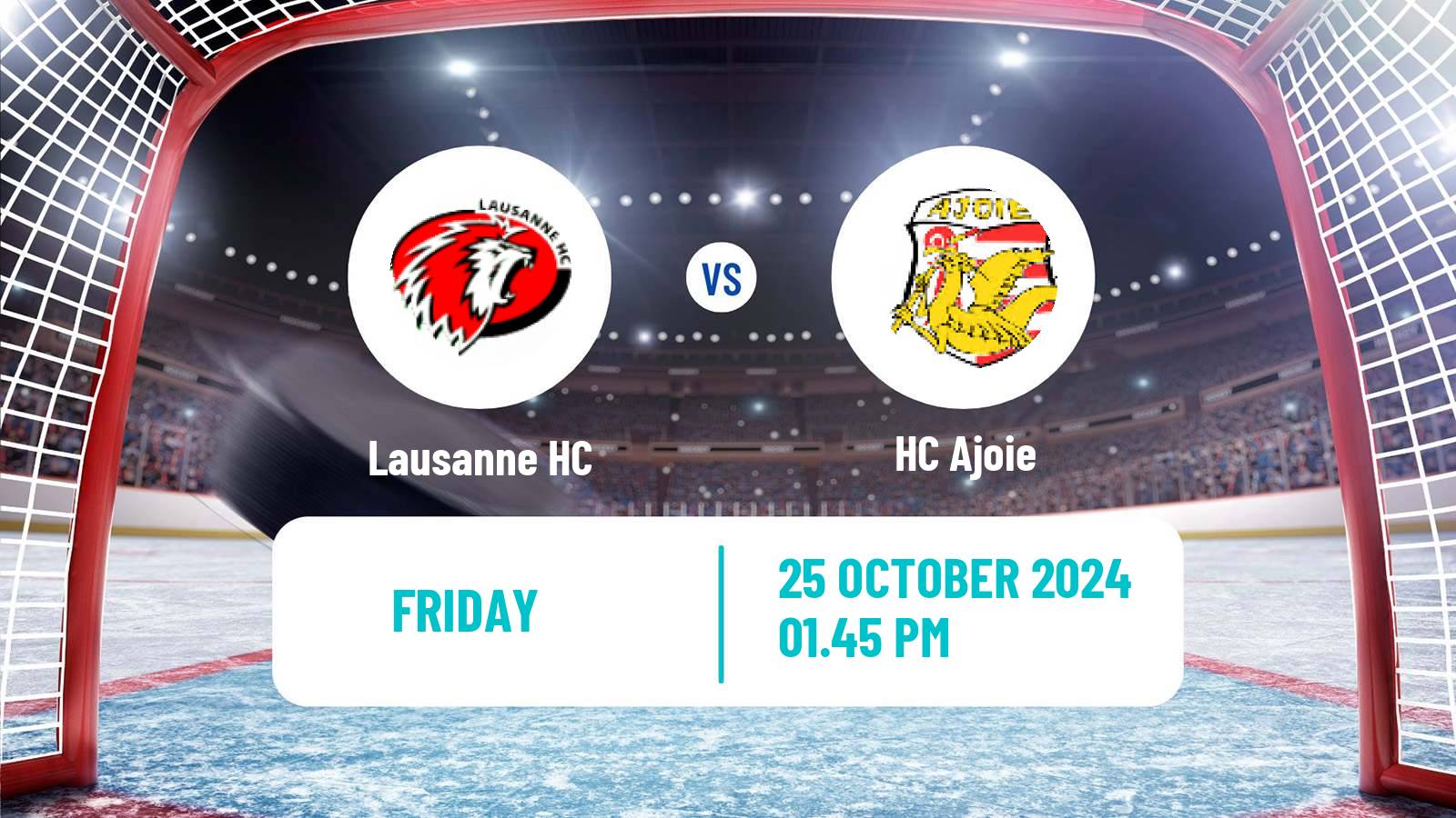 Hockey Swiss National League Hockey Lausanne HC - Ajoie