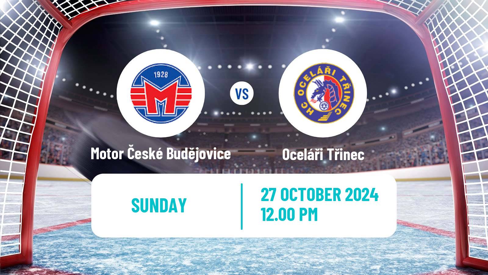 Hockey Czech Extraliga Motor České Budějovice - Oceláři Třinec