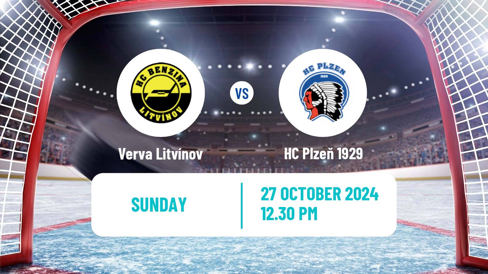 Hockey Czech Extraliga Verva Litvínov - HC Plzeň 1929