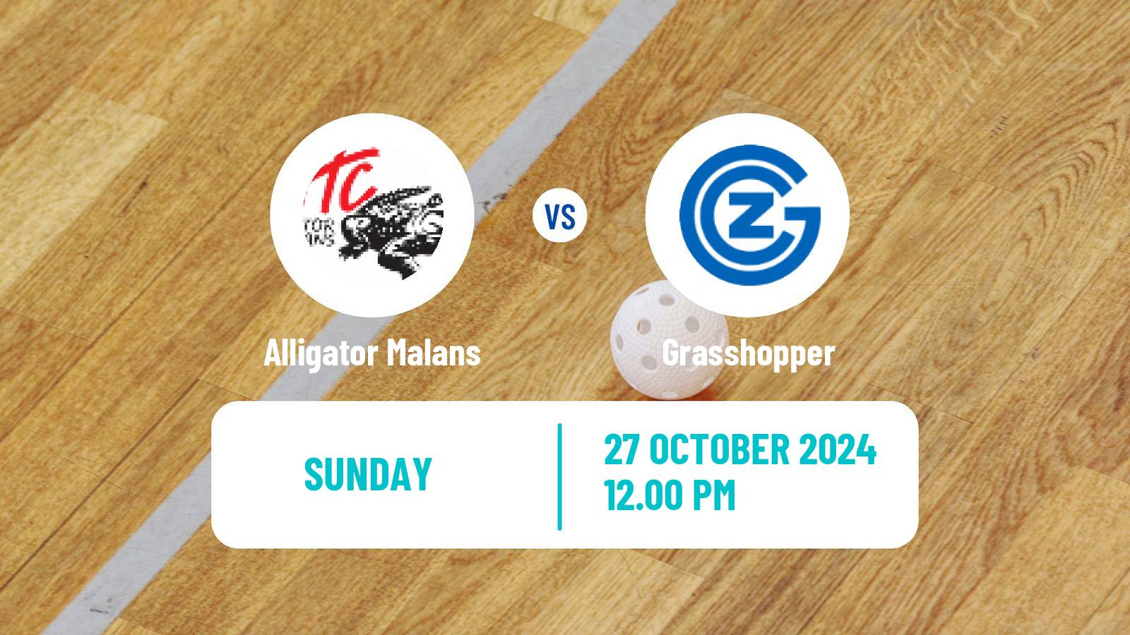 Floorball Swiss NLA Floorball Alligator Malans - Grasshopper