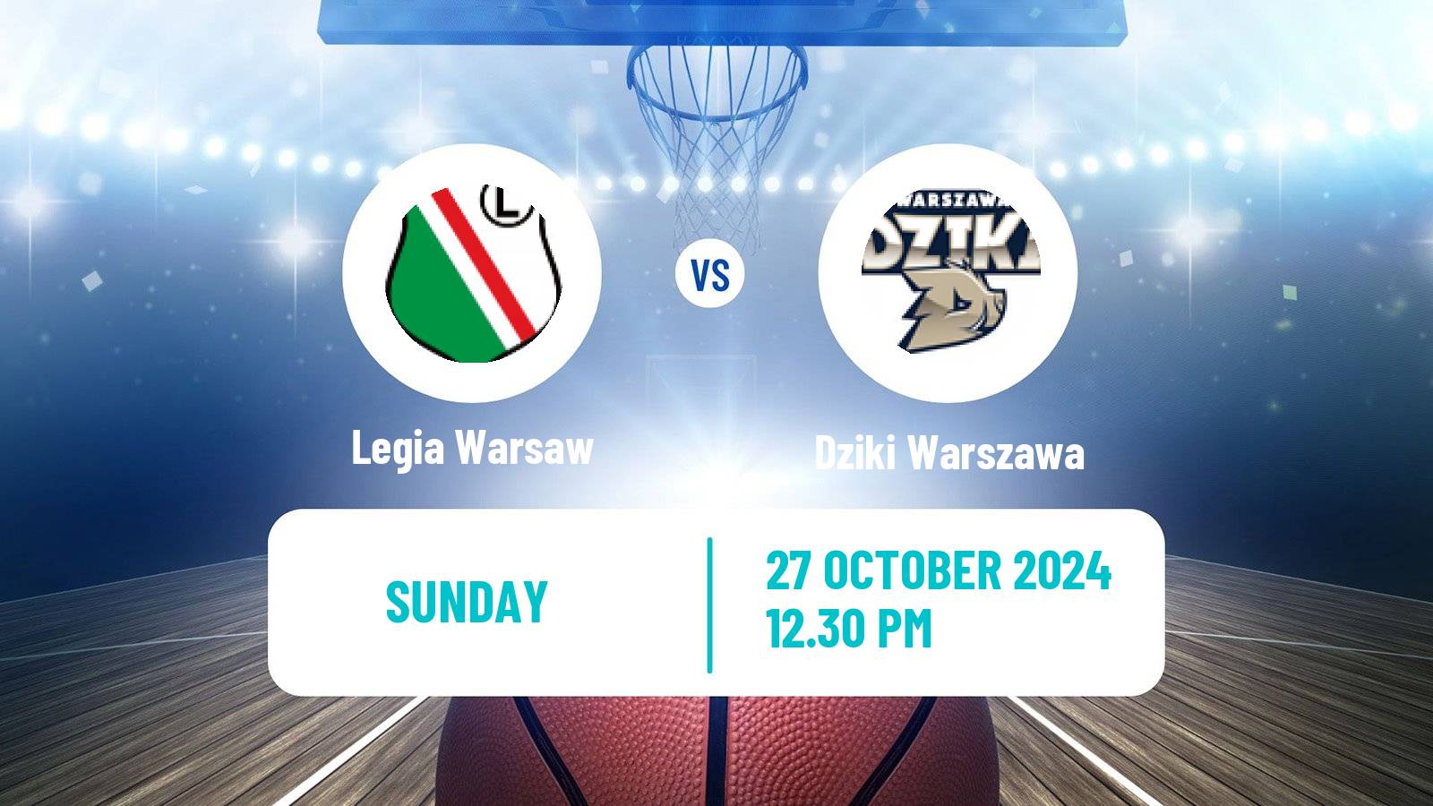 Basketball Polish Basket Liga Legia Warsaw - Dziki Warszawa